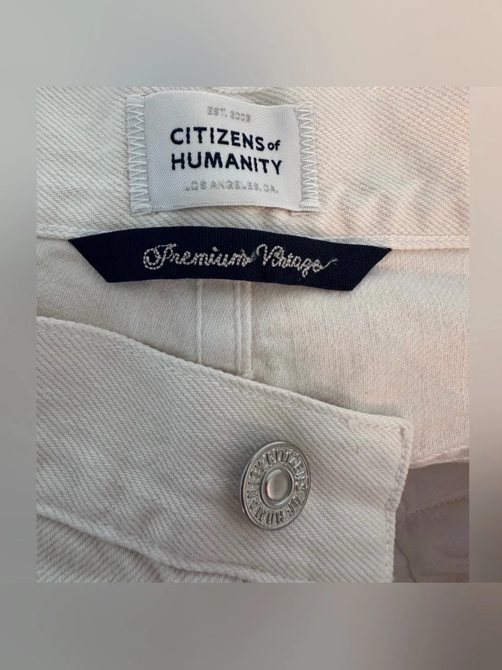 New‼️ Citizens Of Humanity - 🤍Marzipan Gaucho Trouser Wide Leg Jeans Off White - Picture 13 of 16